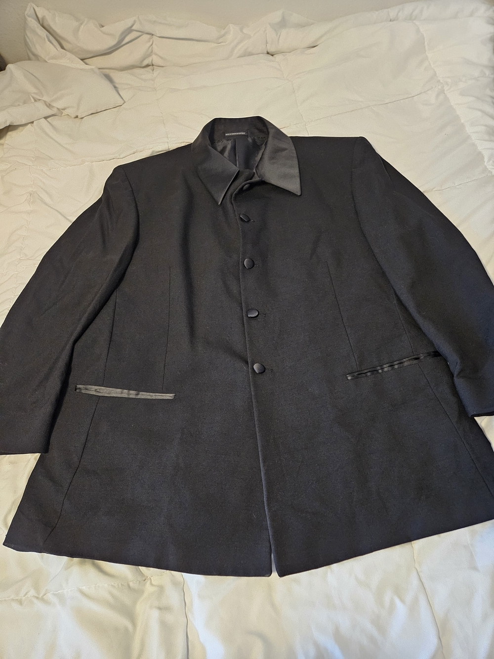 Fumagalli's Men's Tuxedo Jacket Black Wool